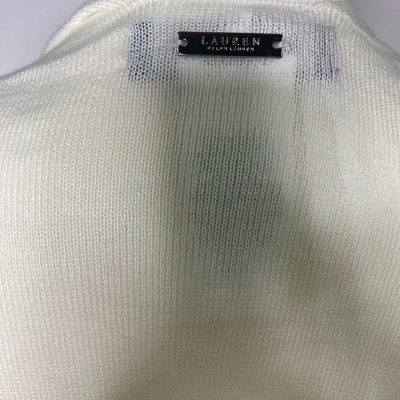 NWOT Ralph Lauren , Poncho Cape One Size ,white color - Picture 4 of 4